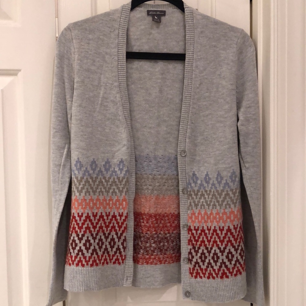 Eddie Bauer colorful cardigan
